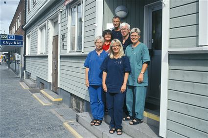 Personalen på Team Priscar/Fässberg, Kungsgatan i Ronneby 2008.