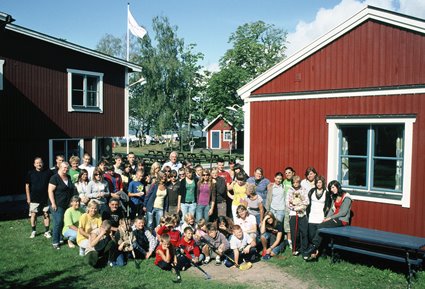 Läger för polska barn på Aspans kurs- och lägergård, 2008.