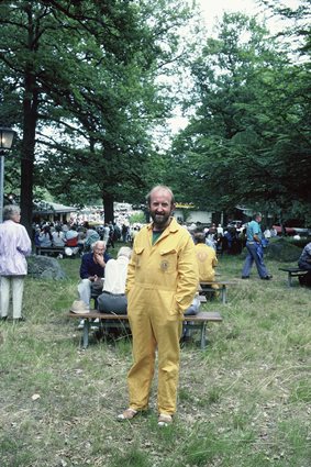 Christer Ljungström i Lions Club i Bräkne-Hoby på Hoby Gammelsöndá i Hoby Ekbacke, juli 1989.