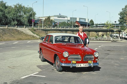 Hilding Andersson, Olofström, med Volvo Amazon P 1200 HB av 1958 års modell, september 1997.